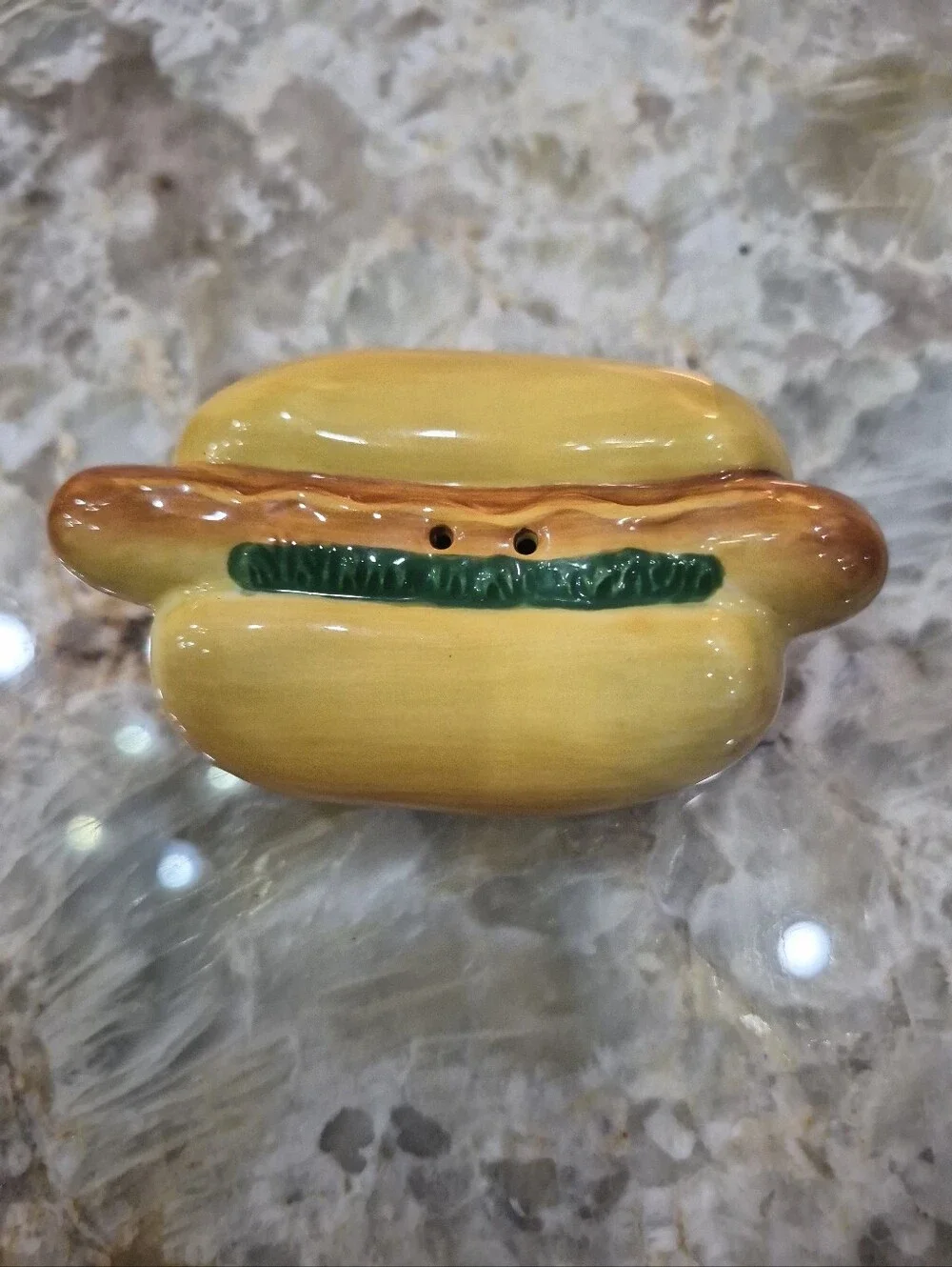 Vintage Ceramic 90's Cheeseburger & Hot Dog Salt & Pepper Shakers